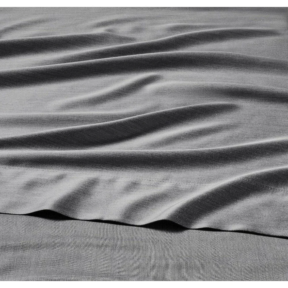 King 400 Thread Count Rayon from Bamboo Sheet Set Dark Gray - NEW